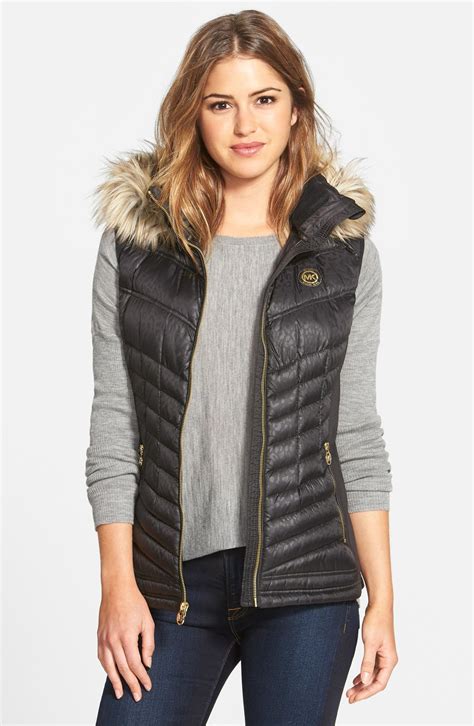 michael kors down vest women's|michael kors down vest women.